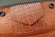 Photo8: Frog G&Crown Liner Inlay Crocodile Head & Horn Back Long Wallet (8)