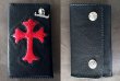 Photo3: Frog Cross Inlay Buffalo Long Wallet (3)