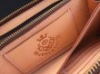 Photo15: Atelier Mark Overlay Saddle Leather Round Zip Wallet (Natural) (15)