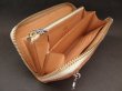 Photo5: Atelier Mark Overlay Saddle Leather Round Zip Wallet (Natural) (5)