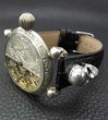 Photo15: ELIDA Vintage Skeleton Watch With 2Skull Pins Band (15)