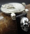 Photo9: ELIDA Vintage Skeleton Watch With 2Skull Pins Band (9)