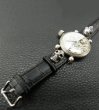 Photo8: ELIDA Vintage Skeleton Watch With 2Skull Pins Band (8)