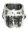 Photo7: Xconz Collaboration Double Face Medium Lage Skull Ring (7)