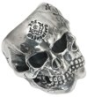 Photo6: Xconz Collaboration Double Face Medium Lage Skull Ring (6)