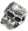 Photo5: Xconz Collaboration Double Face Medium Lage Skull Ring (5)