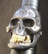 Photo9: Xconz Collaboration 18k Gold Teeth Large Skull Ring 3rd generation (9)