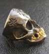 Photo5: Xconz Collaboration 18k Gold Teeth Large Skull Ring 3rd generation (5)