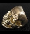 Photo9: Xconz Collaboration Gold Double Face Medium Lage Skull Ring (9)