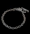 Photo1: Quarter Old Bulldog Quarter Chain Bracelet (1)