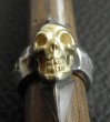 Photo11: 18k Gold Skull with Spike Ring (11)