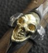 Photo8: 18k Gold Skull with Spike Ring (8)