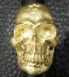 Photo3: Gold Large Skull H,W,O Ring [Pure Gold Color Finish] (3)