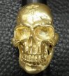 Photo15: Gold Large Skull H,W,O Ring [Pure Gold Color Finish] (15)