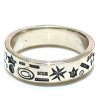 Photo10: Multi Stamp Flat Bar Ring (10)