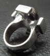 Photo3: Skull On Square Hammer Cross Ring (3)