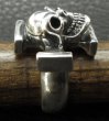 Photo9: Quarter Skull On Square Hammer Cross Ring (9)