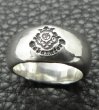 Photo7: Multi Engraved Large Smooth H.W.O Ring (7)