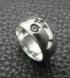 Photo5: Multi Engraved Large Smooth H.W.O Ring (5)