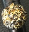 Photo8: 18k Gold Blood Face Old Lion Ring (8)