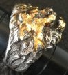 Photo4: 18k Gold Blood Face Old Lion Ring (4)