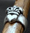 Photo8: Quarter Single Heart Crown Ring (8)