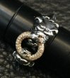 Photo9: Pave Dia On 18K Gold Ring With 1/9 Old Bulldog Ring (9)