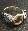 Photo7: Pave Dia On 18K Gold Ring With 1/9 Old Bulldog Ring (7)