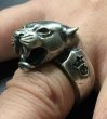 Photo4: Long Neck Panther Ring (4)