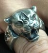 Photo14: Long Neck Panther Ring (14)