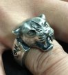 Photo12: Long Neck Panther Ring (12)