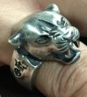 Photo11: Long Neck Panther Ring (11)