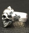 Photo2: Single Devil Skull Ring (2)