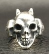 Photo4: Single Devil Skull Ring (4)