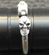 Photo6: Phantom T-bar Skull Bangle Ring (6)