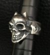 Photo7: Single Devil Skull Ring (7)