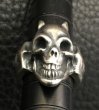 Photo5: Single Devil Skull Ring (5)