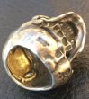 Photo9: 10K Gold Pure Gold Mud Finish Brains Large Skull Full Head Ring (9)