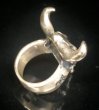 Photo2: Buffalo Skull Ring (2)