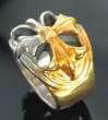 Photo15: Pure Gold Wrap Ｍedium Cross Oval Roll Ring (15)