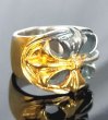 Photo13: Pure Gold Wrap Ｍedium Cross Oval Roll Ring (13)