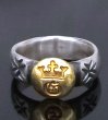 Photo3: Pure Gold Wrap G&Crown H.W.O Ring (3)