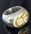 Photo2: Pure Gold Wrap G&Crown Oval Ring (2)