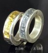 Photo6: Pure Gold Wrap 7.5 x 4.5mm Wide Side Flat Chiseled Reel Ring (6)