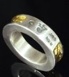 Photo11: Pure Gold Wrap 7.5 x 4.5mm Wide Side Flat Chiseled Reel Ring (11)