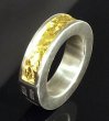 Photo8: Pure Gold Wrap 7.5 x 4.5mm Wide Side Flat Chiseled Reel Ring (8)