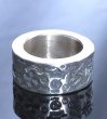 Photo10: 12mm Wide Multi Stamp Flat Bar Ring Bold (10)