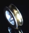 Photo5: Pure Gold Wrap 10 x 6mm Wide Bolo Neck Smooth Reel Ring [R-192] (5)