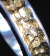 Photo5: Pure Gold Wrap 7 x 5mm Wide Bolo Neck Chiseled Reel Ring (5)