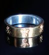 Photo12: Pure Gold Wrap Flat Bar Ring (12)